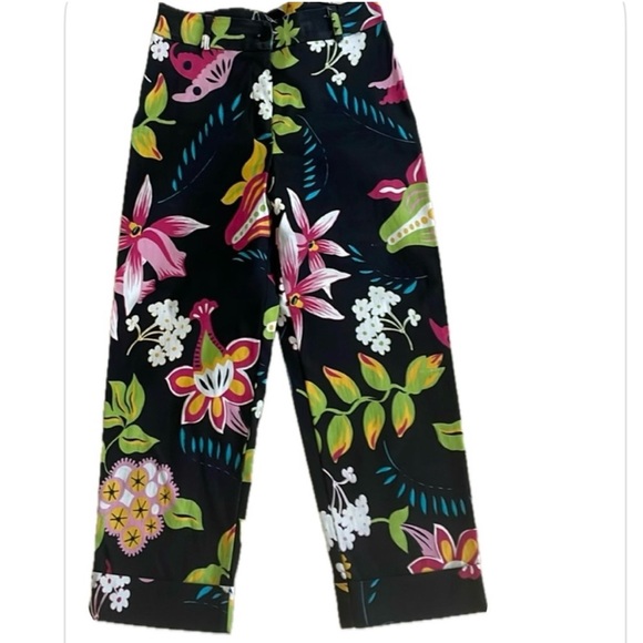 JOACHIM BOSSE Floral Cropped Capri Pants size 2 - Picture 9 of 9